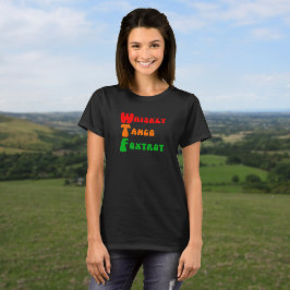 WTFウイスキーTango Foxtrotおもしろい頭字語 Tシャツ