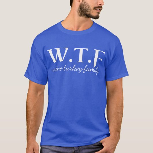 wtfクリスマスおもしろいワインのスローガン tシャツ (正面)