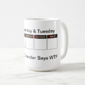 WTFコーヒー・マグ曜日 コーヒーマグカップ (正面右)