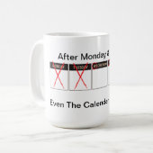 WTFコーヒー・マグ曜日 コーヒーマグカップ (正面左)