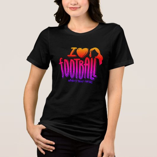 WTFハート燃える愛 トライブレンドTシャツ (正面)