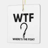 WTFフィッシュおもしろい魚釣り セラミックオーナメント (左)