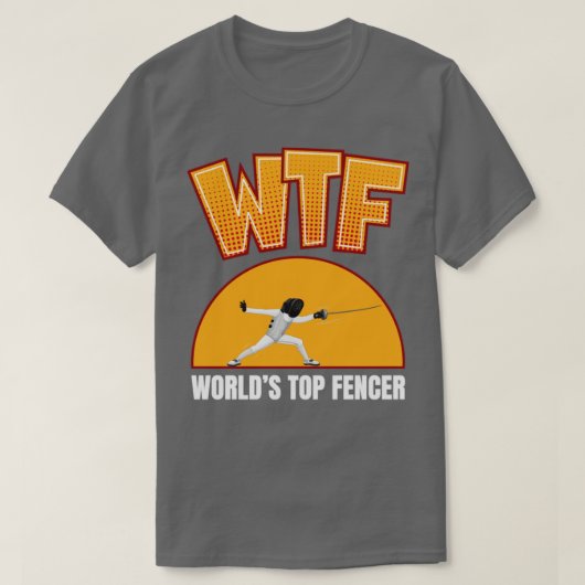 WTFフェンシング Tシャツ (デザイン正面)