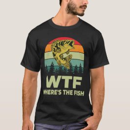 WTFホエールザフィッシュおもしろい魚釣り恋人ギフト Tシャツ
