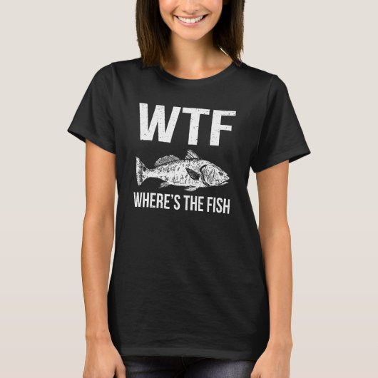 Wtfホエールザフィッシュ引用文漁師魚釣りラブ1 Tシャツ (正面)