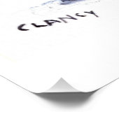 WTFマグカップ付き青い猫 ポスター (コーナー)