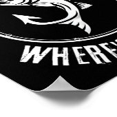 Wtfユーモアのあるは、魚釣りEnthusiaのための魚がある ポスター (角)