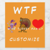 WTFワインターキーファミリーサンダー_コーブ ワインラベル (シングルラベル)