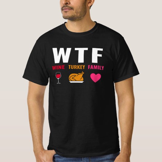 WTFワインターキーファミリー Tシャツ (正面)