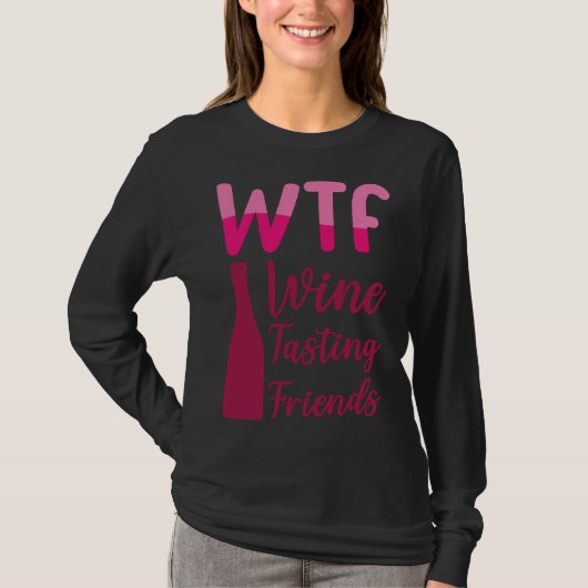 Wtfワインテイスティングフレンズパーティー飲み Tシャツ (正面)
