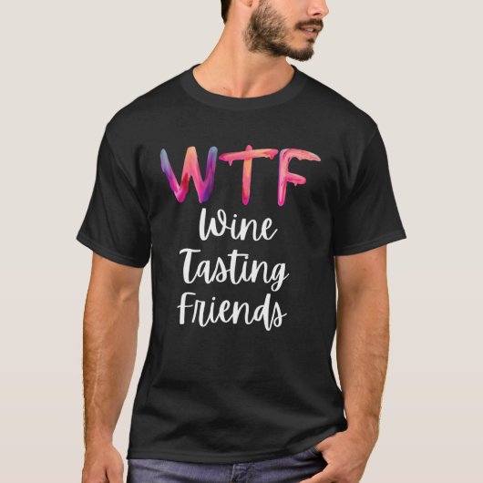 WTFワインテイスティングフレンドズパーティー Tシャツ (正面)