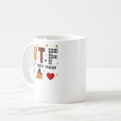 WTFワイントルコ家族の格子縞シャツ感謝祭おもしろいv コーヒーマグカップ (正面左)