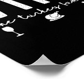 Wtfワイン七面鳥ファミリー感謝祭ディナおもしろいーF ポスター (角)