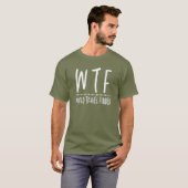 WTFワールドトラベルリタイアおもしろいルワンダーラスト Tシャツ (正面フル)