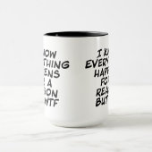 WTF以外は何でも起こる マグカップ (中央)