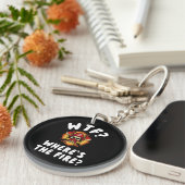 WTF消防士はどこにいる キーホルダー (正面右)