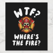 WTF消防士はどこにいる ワインラベル (シングルラベル)