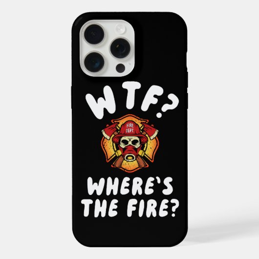 WTF消防士はどこにいる iPhoneケース (裏面)