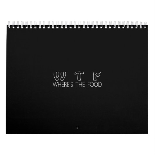wtf食べ物はどこにある カレンダー (カバー)