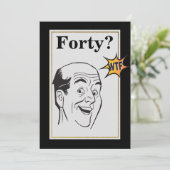wtf40th誕生日パーティーおもしろいメン誕生日 招待状 (スタンド正面)