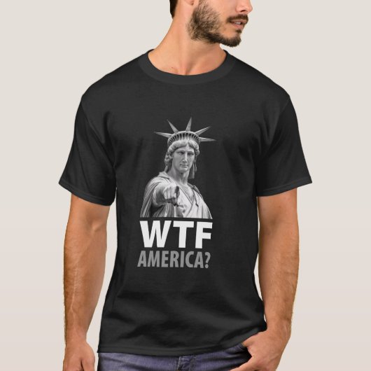 WTF アメリカ 自由の女神 Tシャツ (正面)