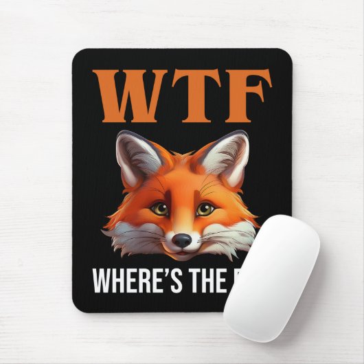 WTF -キツネ マウスパッド (マウス)