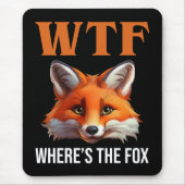 WTF -キツネ マウスパッド (正面)