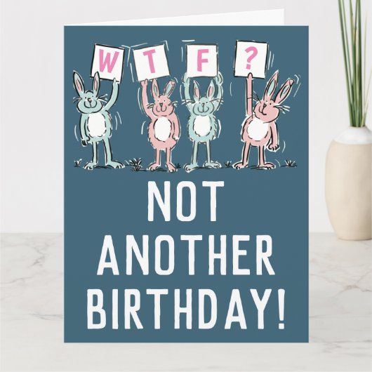 WTF?ハッピーバースデーカード カード (正面)