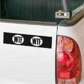 WTF バンパーステッカー (トラック上)