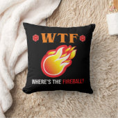 WTF – ファイヤーボールはどこにある? クッション (ブランケット)