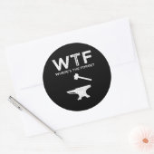 WTF – フォージはどこにある?鍛冶おもしろい屋 ラウンドシール (封筒)