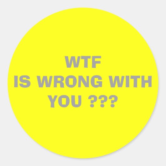 wtf... ラウンドシール (正面)