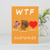 WTF ワイン ターキーファミリー サンダーコーブ 招待状 (スタンド正面)