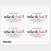 WTF?! – 何という（女性用）ドレス?!-シール 長方形シール (シート)