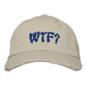 WTF? 刺繍入りキャップ (正面)