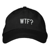 WTF? 刺繍入りキャップ (正面)