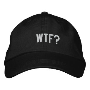 WTF? 刺繍入りキャップ