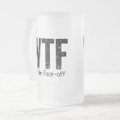 WTF: 勝って下さい対決(ホッケー)に フロストグラスビールジョッキ (正面左)