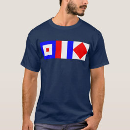 WTF 海上信号旗 - ウィスキー タンゴ フォクストロット Tシャツ
