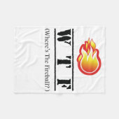 WTF -火球はどこにありますか。 フリースブランケット (正面(横))