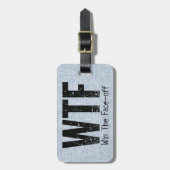 WTF:顔を勝ち取る ラゲッジタグ (正面縦)