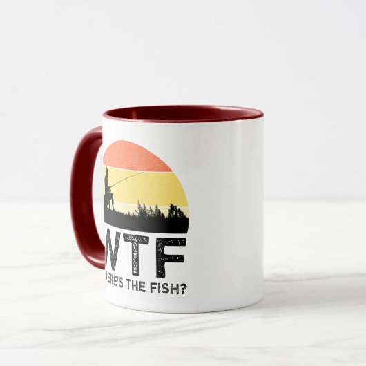 WTF – 魚はどこ? マグカップ (正面左)