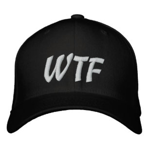WTF 1337野球帽 刺繍入りキャップ