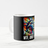 Wtf America Statue Of Liberty Crying  コーヒーマグカップ (正面左)