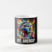 Wtf America Statue Of Liberty Crying  コーヒーマグカップ (中央)