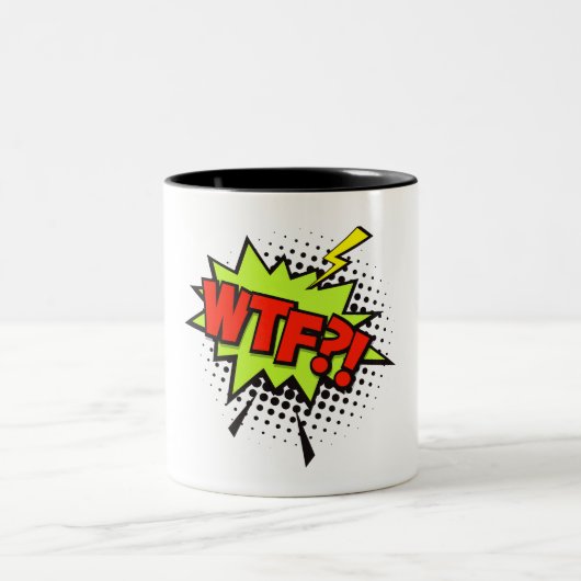 WTF?! Cultura pop ツートーンマグカップ (中央)