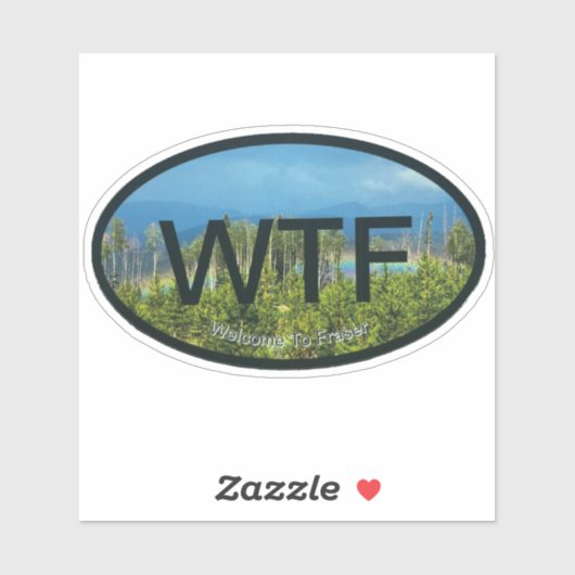 WTF Fraser カットビニールステッカー シール (シート)