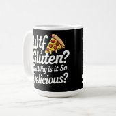 wtf is gluten コーヒーマグカップ (正面左)
