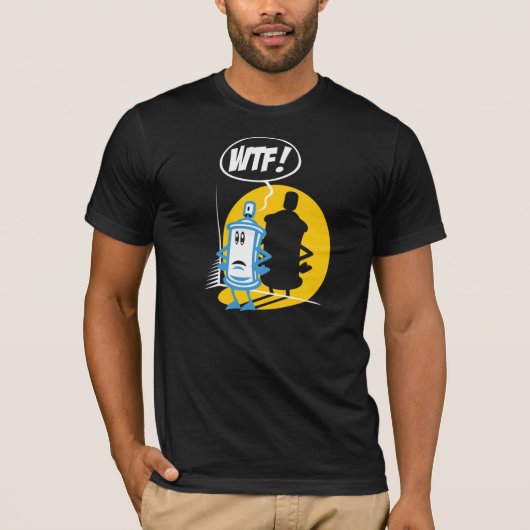 WTF paint spray Tシャツ (正面)