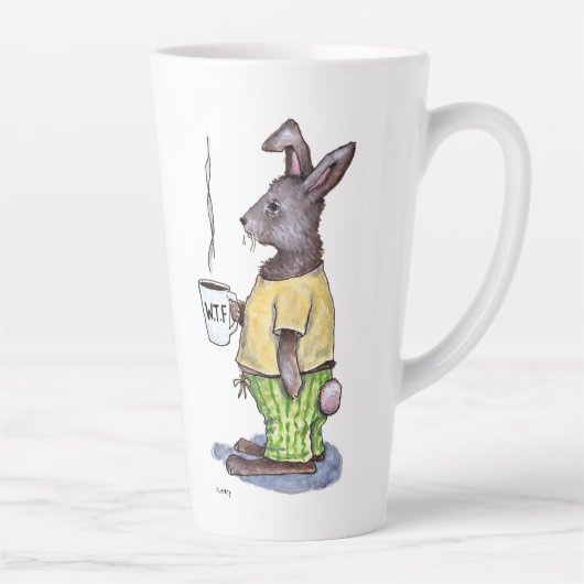 WTF Rabbit latte mug カフェラテマグ (右)
